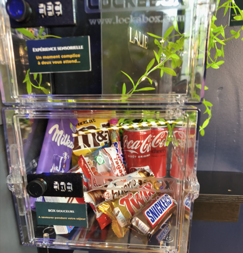 BOX en options dans la suite - bonbons, jeux coquins...