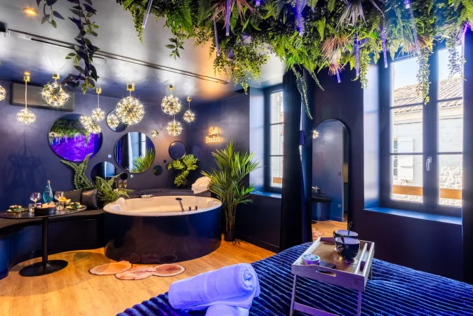 baignoire balnéothérapie ronde pour couple