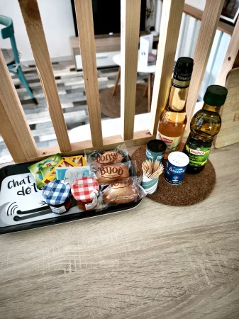 petit-déjeuner inclus consommables offerts pour bien démarrer le séjour